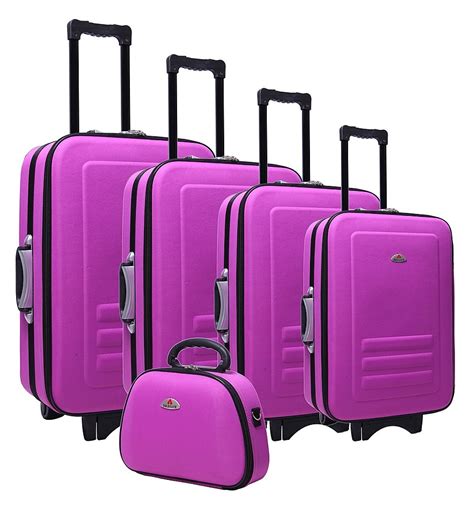 Purple 5pc Luggage Set