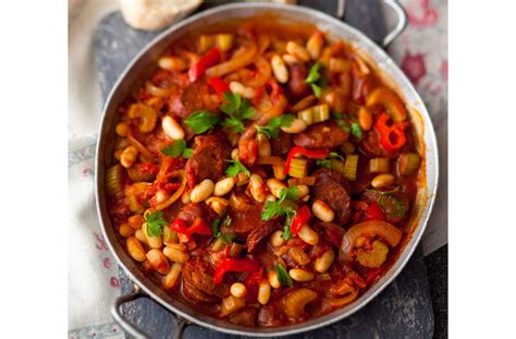 Andalusian style chorizo with beans | Recipe | Sausage stew, Healthy ...