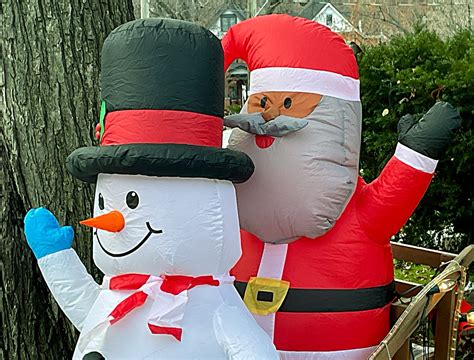 FROSTY the SNOWMAN and SANTA CLAUSE or FATHER CHRISTMAS on HERKIMER ...