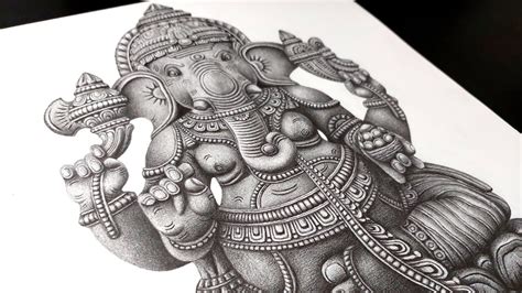 Hyper Realistic Ganesh Ji Short Tutorial | Ganesh Ji Drawing 🥰 - YouTube