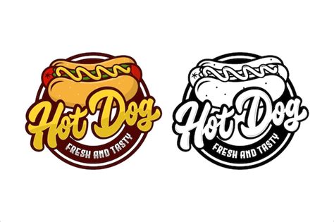 Premium Vector | Hot dog logo design