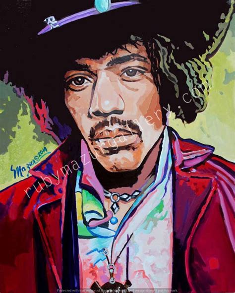 Jimi Hendrix by Ruby Mazur | Bill Wyland Galleries Lahaina LLC