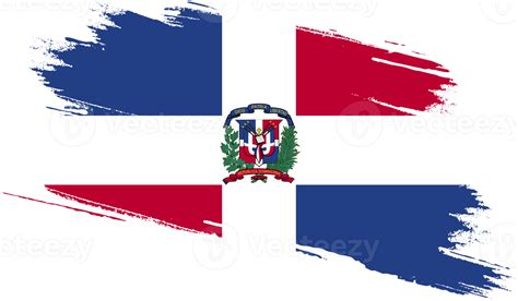 Dominican Republic flag with grunge texture 12025312 PNG