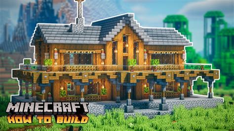 Minecraft: How to Build a Spruce Mansion (Two-Player Survival House ...