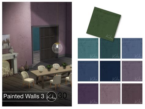 Painted Walls 3 at Ktasims » Sims 4 Updates