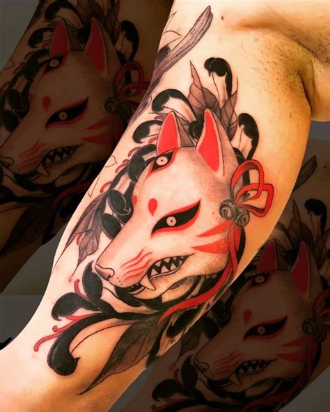 #Tattoos,kitsune tattoo Fox Tattoo Design, Japan Tattoo Design, Fox ...