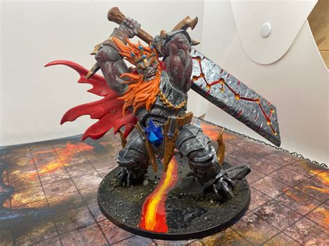 Painted 3D Printed Fire Giant Miniature Tabletop RPG - Etsy in 2023 ...