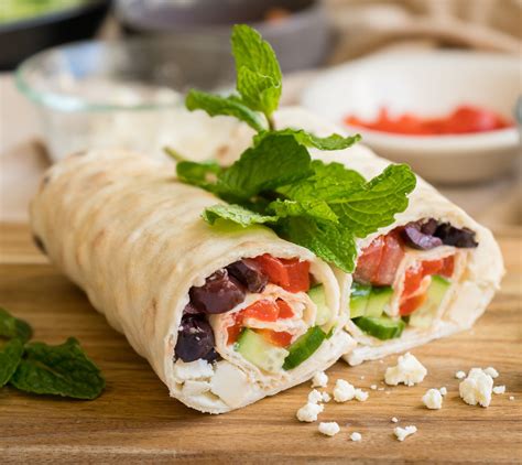 Greek Salad Lavash Wrap - Atoria's Family Bakery | Recipe | Recipes ...