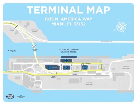 Map Of Miami Florida Cruise Ship Terminal - Printable Maps