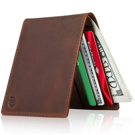 Access Denied - Slim Leather Bifold Wallets For Men - Minimalist Small ...