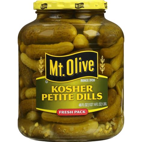 Mt. Olive Kosher Petite Dills Fresh Pack Pickles 46 fl. oz. Jar ...