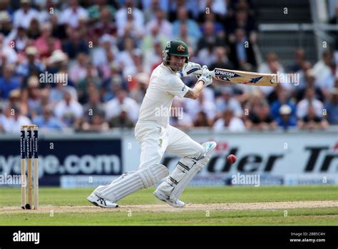 Australia captain Michael Clarke batting Stock Photo - Alamy