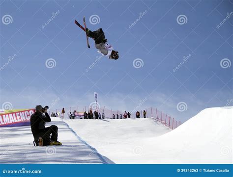 Ski freestyle editorial stock photo. Image of active - 39343263