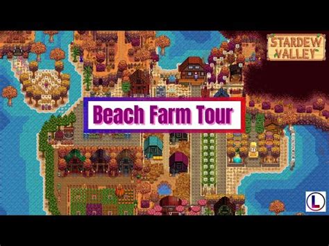 Stardew Valley Beach Farm Tour 100% Perfection (No Mods) - YouTube