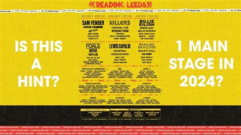 Reading & Leeds GETTING RID of the Dual Main Stages in 2024? - YouTube