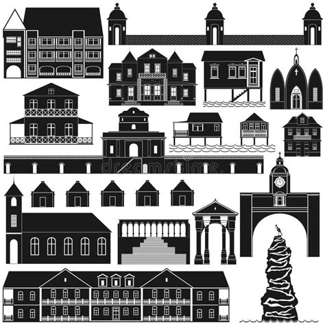 American Architecture-4 stock vector. Illustration of historical - 68954661