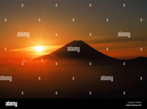 Sunrise at Mt Fuji in Japan Stock Photo - Alamy