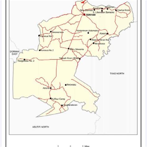 Map of Sunyani Municipality. | Download Scientific Diagram