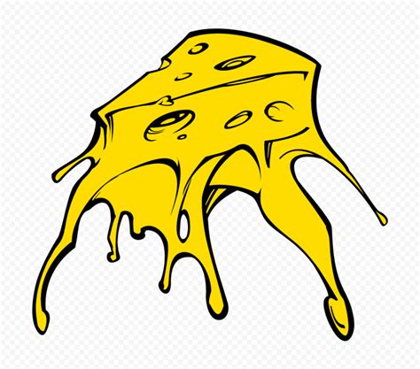 HD Cartoon Melting Cheese PNG | Citypng