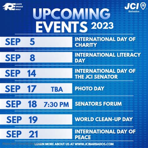 Upcoming events 2023 September | PosterMyWall