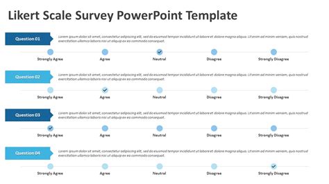 Likert Scale Survey PowerPoint Template | Likert Scale Templates