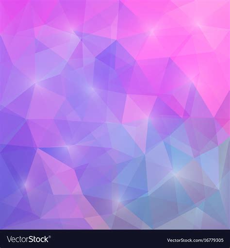 Abstract triangular mosaic purple pink background Vector Image