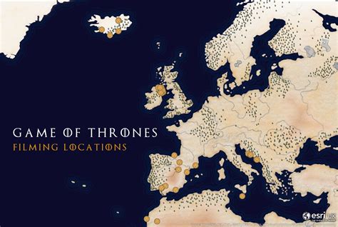 On the Map: Game of Thrones filming locations - Resource Centre | Esri UK