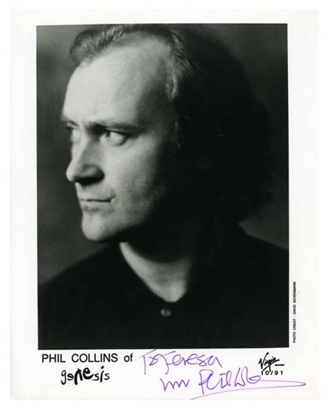 Lot Detail - Phil Collins 1980s Autographed Genesis Virgin Records ...