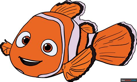 How to Draw Nemo in a Few Easy Steps | Easy Drawing Guides