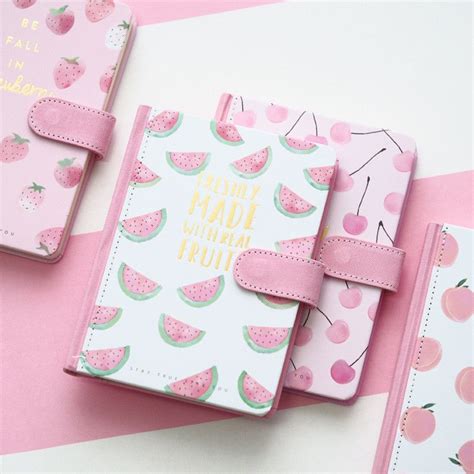 "Fruit Girl" 1pc Hard Cover Diary Cute Notebook Travel Journal ...