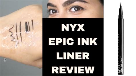 Nyx Epic Ink Liner Review // Best liquid Liner ever? Smudge and ...