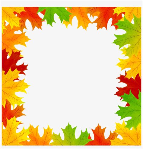 Autumn Leaf Color Clip Art Fall Frame Border Png Clipart Image Png ...