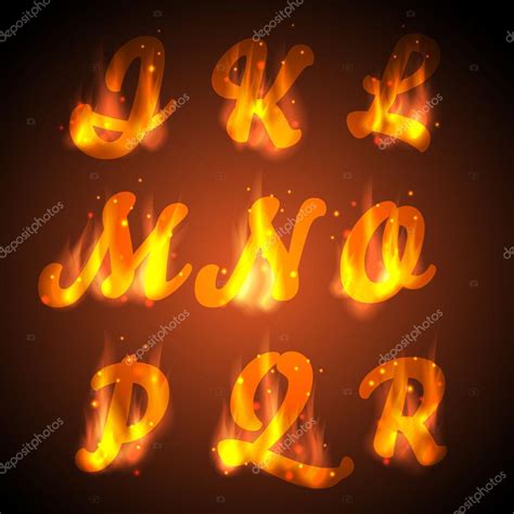 Fire Letters Wallpaper