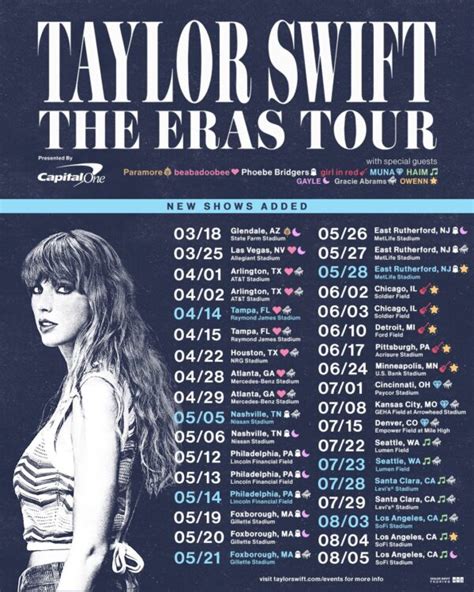 Taylor Swift Adds New Stadium Dates to 'The Eras Tour' - That Grape Juice