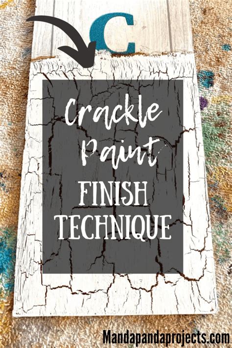 How to do the DIY Crackle Paint Finish Technique with Glue and Paint!