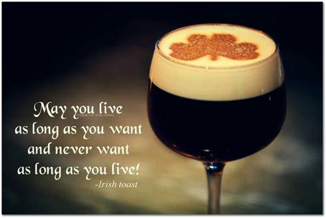 Irish Toast with a Glass of Dark Liquid