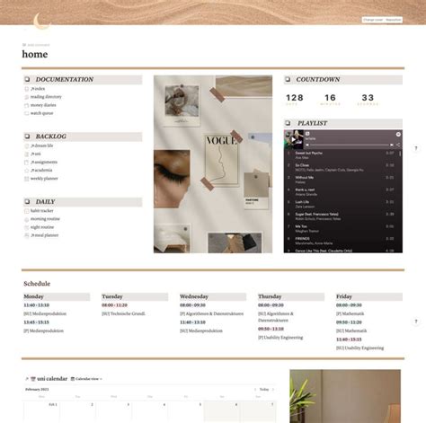 21 Aesthetic Notion Dashboards From The Community | Notions, Life wiki ...