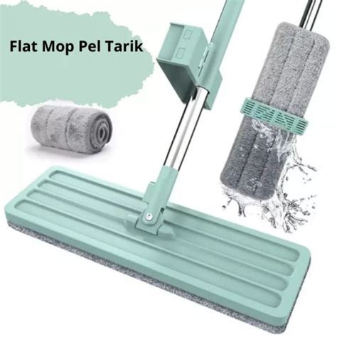 Jual Flat Mop Alat Pel Lantai Pel Tarik Ultra Mop Lipat Praktis ...