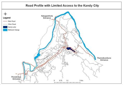 Main Roads in Kandy City. | Download Scientific Diagram