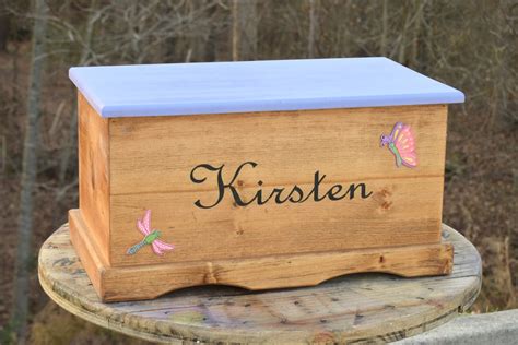 Kids Toy Box Wooden Chest Keepsake Box Memory Box Baby