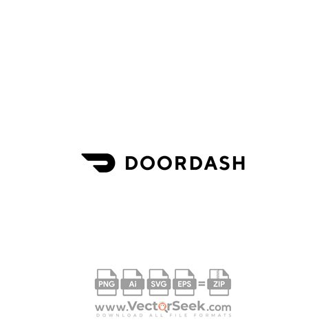 Black DoorDash Logo Vector - (.Ai .PNG .SVG .EPS Free Download)