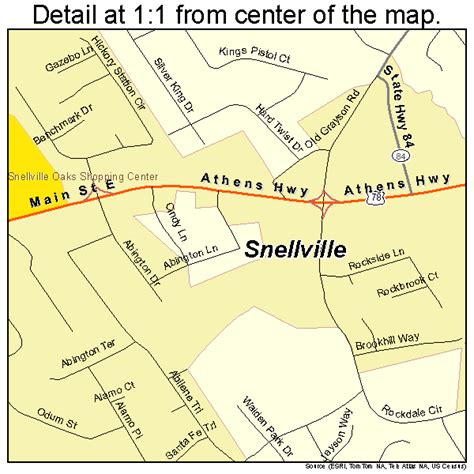 Snellville Georgia Street Map 1371604