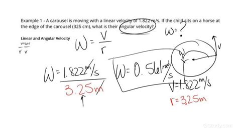 Finding Angular Velocity from Linear Velocity | Physics | Study.com