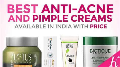 10 Best Anti-Acne & Pimple Creams in India with Price - YouTube