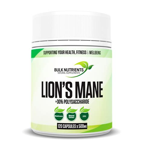 Lion's Mane Capsules - 13:1 Extract | Bulk Nutrients