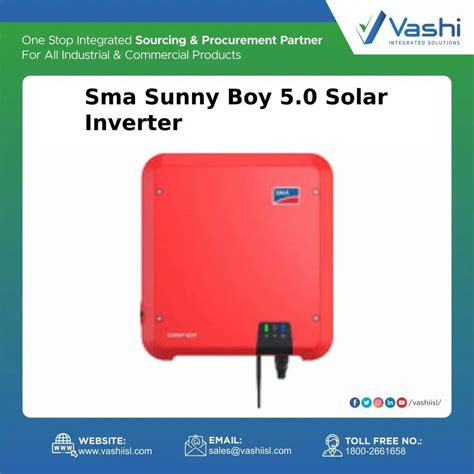 600 V Sma Sunny Boy 5.0 Solar Inverter at best price in Thane | ID ...