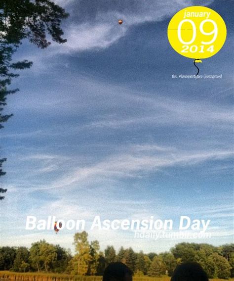 Balloon Ascension Day! Ascension Day, Daily Calendar, Balloons, Movie ...