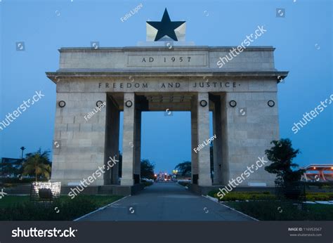 Independence Square Accra Ghana Inscribed Words Stock Photo 116953567 ...