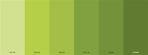 The 24 Best Green Monochromatic Color Palette » Blog » SchemeColor.com