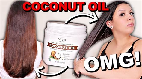 I left coconut oil in my hair overnight - coconut oil for hair before ...